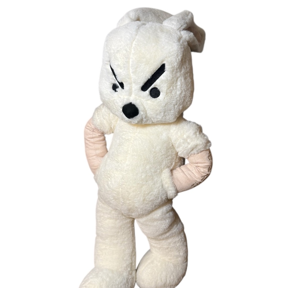 36” Large Angry Rabbit Plush Toy Kawaii Bunny Doll Soft Stuffed Easter Bunny